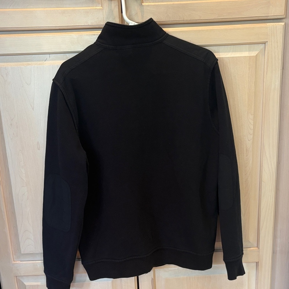 Apt 9 Classic Black Zip-Up Sweatshirt Men’s Medium with Pockets. - Picture 8 of 13